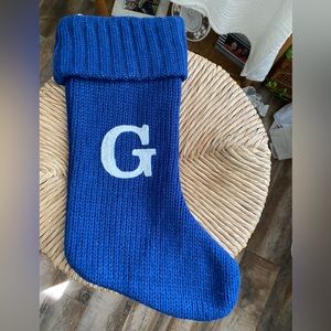 TARGET WONDERSHOP INITIAL MONOGRAM LETTER G 
CHRISTMAS STOCKING